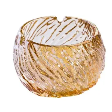 Diameter:84.5mm Clear Round Glass Ashtray Custom Made Smoking Cheap Ashtray Table Decor Clear Glass