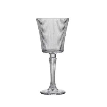 280ml Wholesale Embossed Vintage Classic Champagne Glasses Goblets Wine Glasses Clear Crystal Win...