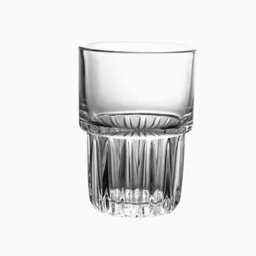 430ml Wholesale High Quality Custom Stackable Glass Tumbler Water Coffee Juice Beer Mug Drinking Wine Glass Cup