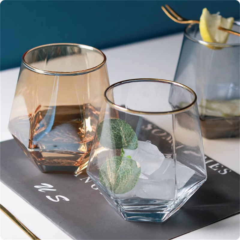 Nordic Minimalist Diamond Water Glasses, 310ML01
