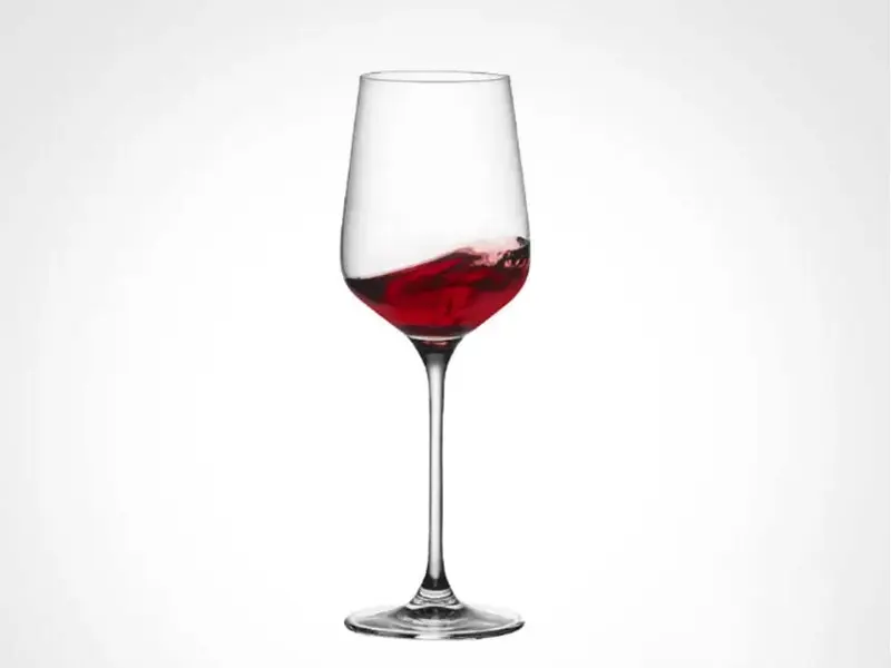 Red wine cup shape