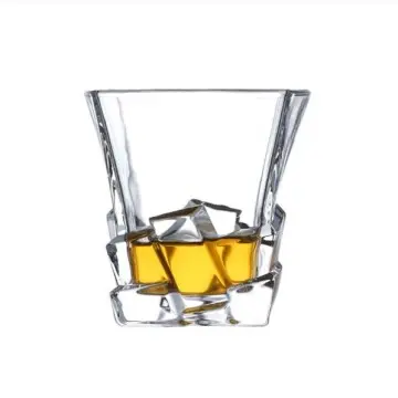 310ML Wholesale Crystal Whiskey Glass Rocks Glasses Shot Glasses Luxury Gift Vintage Glassware Drinking Juice Cup Whisky Glass