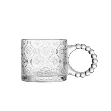 320ml Wholesale Coffee Glass Cup Water Cup Classic Glass Coffee Mug Milk Tea Juice Beverage Water...