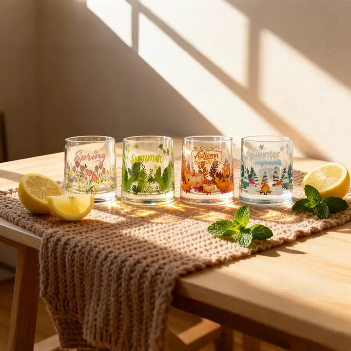 Four Seasons Glass Cup1