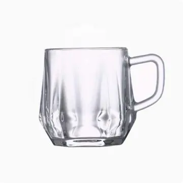 280ML Wholesale Factory Direct Hexagon Drinking Glass Coffee Juices Cups Glass Water Cup Fashion ...