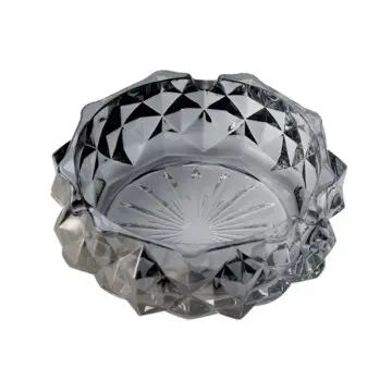 Diameter:112mm Wholesale New Design Diamond Shining Glass Ashtrays Colored Ashtrays for Home/Hote...