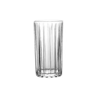 335ML Wholesale Factory Mug High Borosilicate Glass Cups Whiskey Glass Rocks Glasses Shot Glasses Striped Glass Water Mug Tumbler Cups Glasses